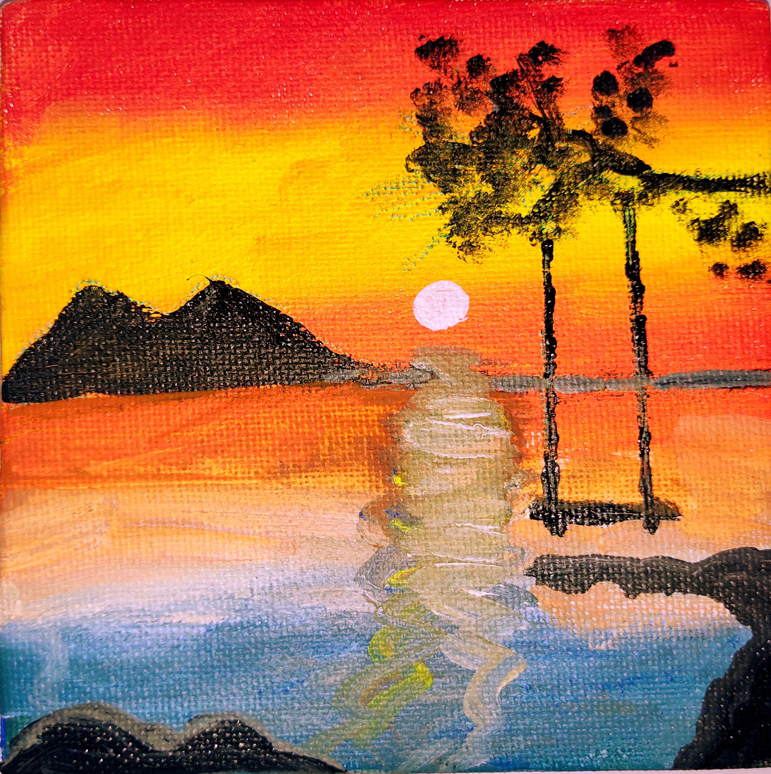 Sunset Painting | Richa family | #canvas   @richafamily ​